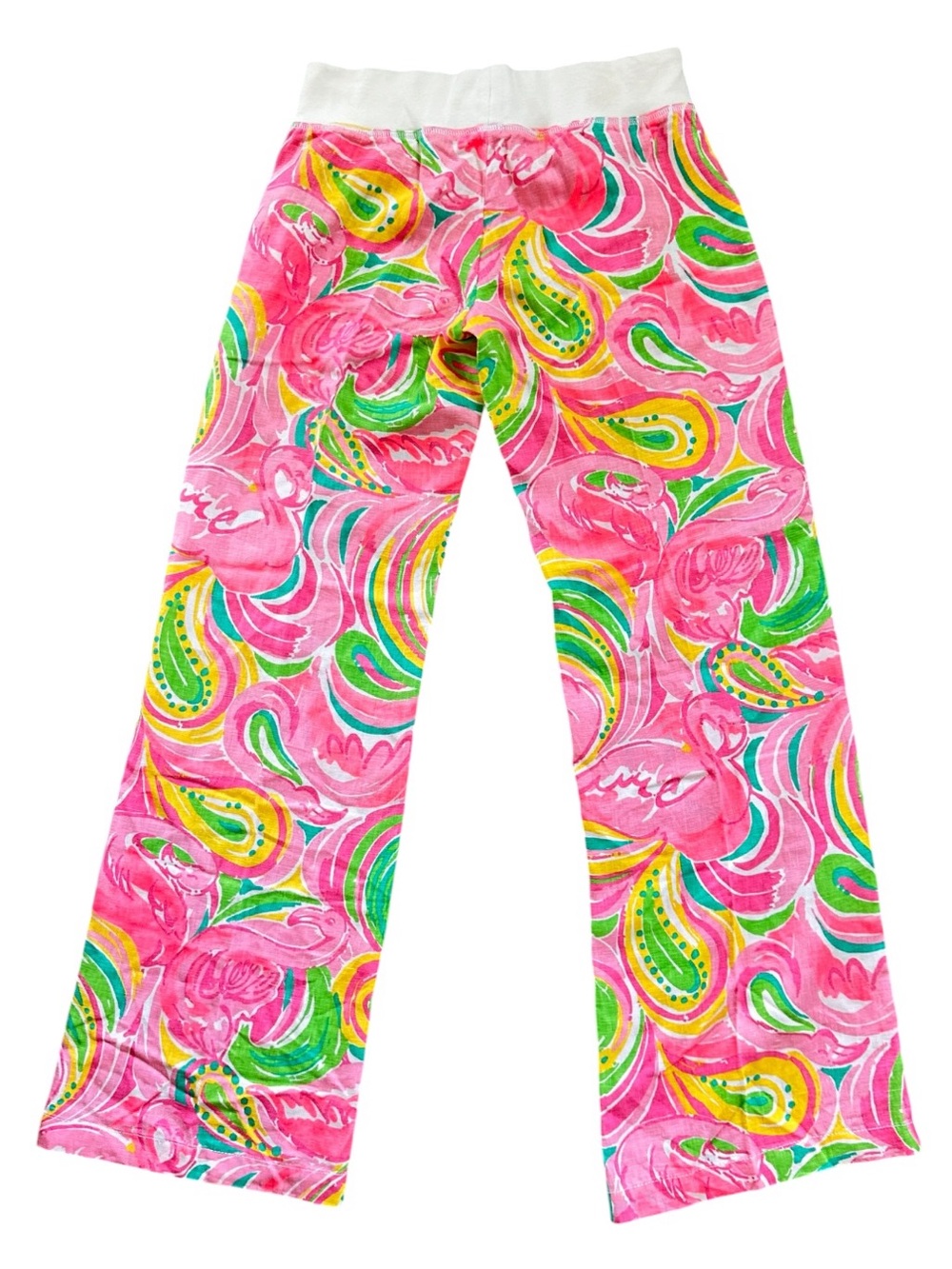 Lilly Pulitzer Beach Palazzo Pants It Was All a Dream Wide Leg Linen Size M